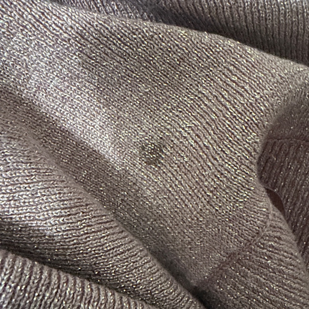 Chic Mauve Off-Shoulder Sweater - Picture 3 of 5